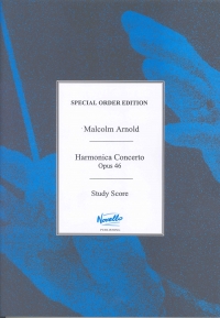 Arnold Concerto For Harmonica & Orch Op46 Score Sheet Music Songbook
