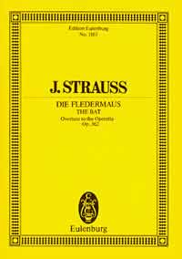 Strauss Die Fledermaus Overture Op362 Mini Score Sheet Music Songbook