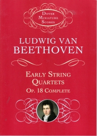Beethoven Early String Quartets Op18 Complete Psc Sheet Music Songbook