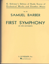 Barber Symphony In One Movement Pocket Score Sheet Music Songbook