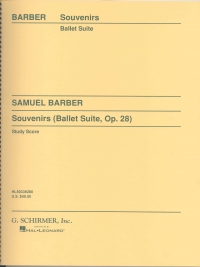 Barber Souvenirs Op28 Study Score Sheet Music Songbook