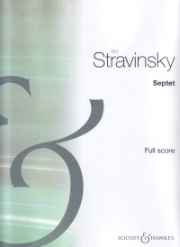 Stravinsky Septet Full Score Sheet Music Songbook