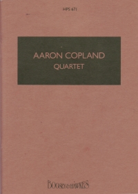 Copland Quartet For Piano & Strings Hps671 P Sheet Music Songbook