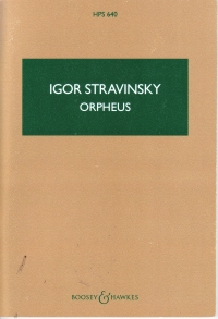 Stravinsky Orpheus Pocket Score Hps640 Sheet Music Songbook