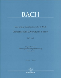Bach Suite Bmin Bwv1067 Full Score Sheet Music Songbook