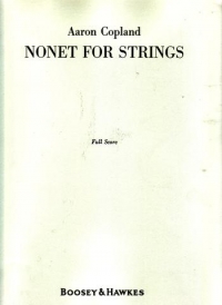 Copland Nonet For Strings Full Score Sheet Music Songbook