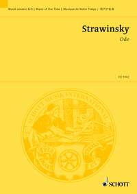 Stravinsky Ode Tryptychon 20 Jh Study Score Sheet Music Songbook