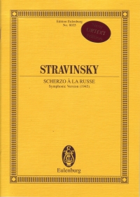 Stravinsky Scherzo A La Russe (1945) Psc Symph Ver Sheet Music Songbook