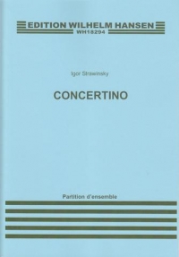 Stravinsky Concertino String Quartet Sheet Music Songbook