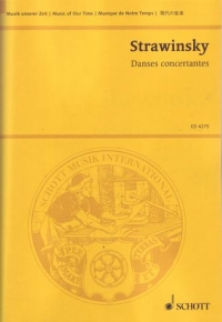 Stravinsky Danses Concertantes Min Score Sheet Music Songbook