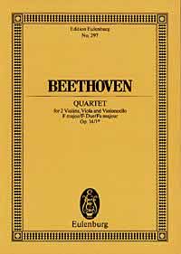 Beethoven String Quartet F (pf Sonata Op14/1) Mini Sheet Music Songbook