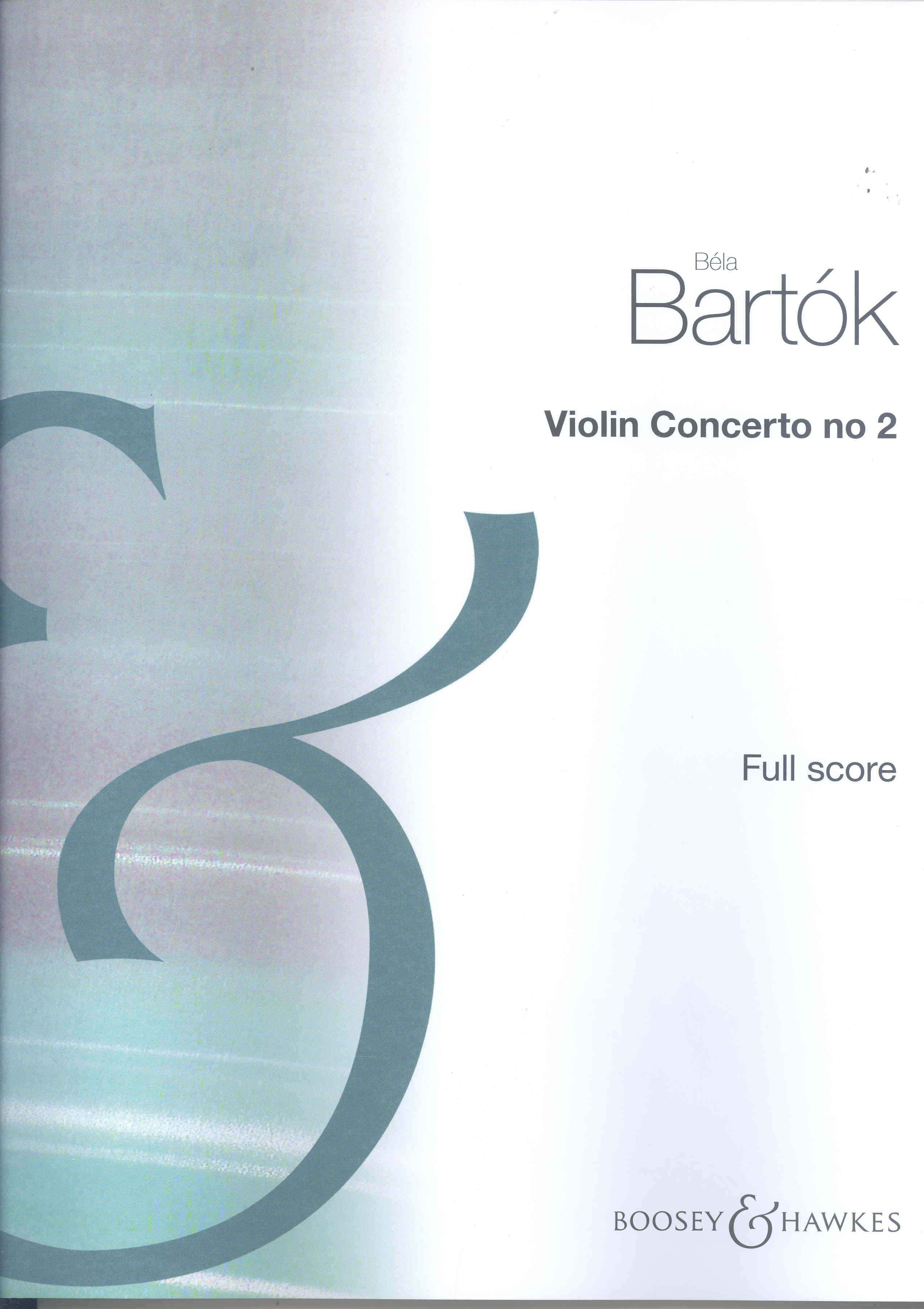 Bartok Violin Concerto No 2 Full Score Sheet Music Songbook