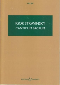 Stravinsky Canticum Sacrum Miniature Score Sheet Music Songbook