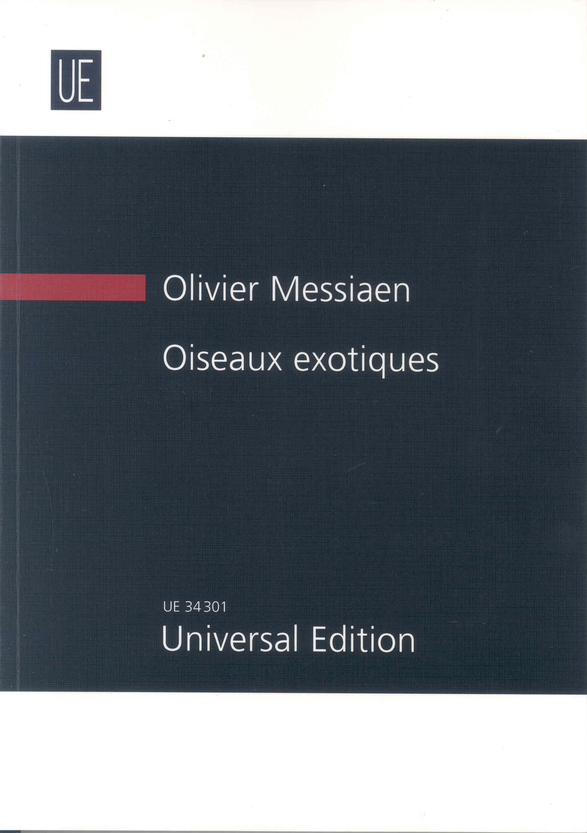 Messiaen Oiseaux Exotiques Study Score Sheet Music Songbook