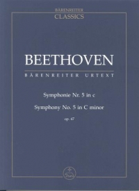 Beethoven Symphony No 5 Study Score Sheet Music Songbook