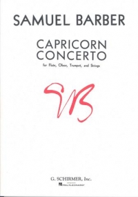 Barber Capricorn Concerto Study Score Sheet Music Songbook