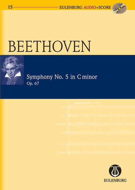 Beethoven Symphony No 5 Mini Score + Cd Sheet Music Songbook