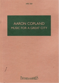 Copland Music For A Great City Hps769 Pocket Score Sheet Music Songbook
