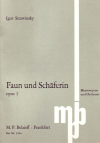 Stravinsky Le Faune Et Le Bergere Op2 Mini Score Sheet Music Songbook