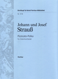Strauss J Pizzicato Polka Full Score Sheet Music Songbook