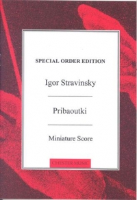 Stravinsky Pribaoutki Pocket Score Sheet Music Songbook