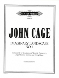 Cage Imaginary Landscape No 1 Score And Parts Sheet Music Songbook