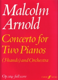 Arnold Concerto No 2 Pianos Full Score Sheet Music Songbook