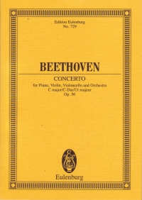 Beethoven Triple Concerto Op56 In Cmaj Study Score Sheet Music Songbook