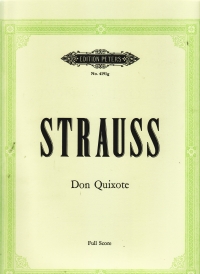 Strauss Don Quixote Full Score Sheet Music Songbook