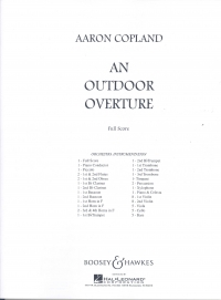 Copland Outdoor Overture Full Score Sheet Music Songbook