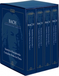 Bach Complete Piano Works 4 Vols Slipcase Study Sheet Music Songbook