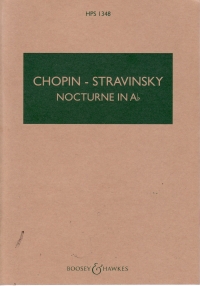 Chopin Nocturne In Ab (orc Stravinsky) Psc Hps1348 Sheet Music Songbook