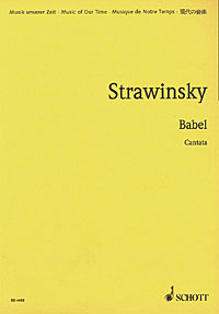 Stravinsky Babel Male Choir Orch Study Score Sheet Music Songbook