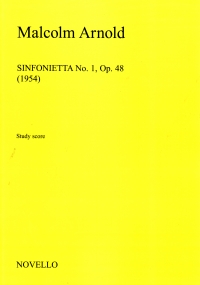 Arnold Sinfonietta No 1 Op48 Study Score Sheet Music Songbook