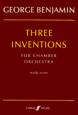 Benjamin 3 Inventions For Chamber Orchestra Score Sheet Music Songbook