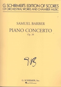Barber Piano Concerto Op38 Study Score Sheet Music Songbook