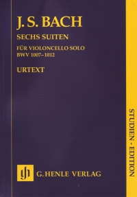 Bach Six Suites For Cello Solo Study Score Sheet Music Songbook