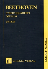 Beethoven String Quartet F Op135 Study Score Sheet Music Songbook