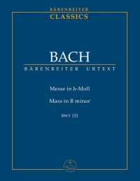 Bach Mass Bmin Bwv 232 Wolf Study Score Revised Sheet Music Songbook