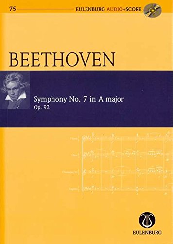 Beethoven Symphony No 7 A Op92 Mini Score + Cd Sheet Music Songbook