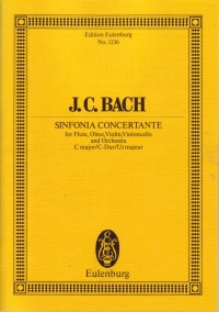 Bach Jc Sinfonia Concertante C Major Study Score Sheet Music Songbook