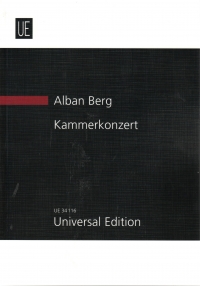 Berg Kammerkonzert Study Score Sheet Music Songbook