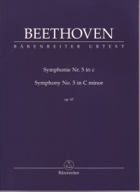 Beethoven Symphony No 5 Op67 Cmin Study Score Sheet Music Songbook