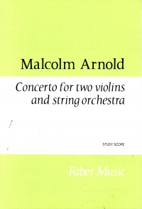 Arnold Concerto 2 Violns Pocket Score Sheet Music Songbook