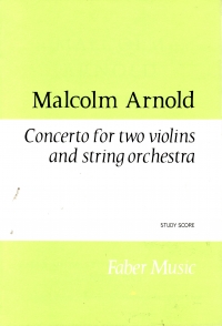 Arnold Concerto 2 Violns Pocket Score Sheet Music Songbook