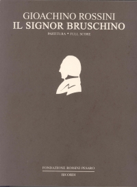 Rossini Il Signor Bruschino Italian Full Scr Paper Sheet Music Songbook