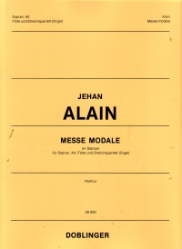 Alain Messe Modale En Septuor Score Sheet Music Songbook