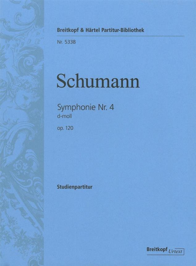 Schumann Symphony No4 Dminor Op120 Study Score Sheet Music Songbook