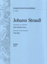 Strauss Die Fledermaus Op367 Ouverture Score Sheet Music Songbook
