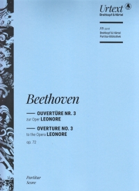 Beethoven Leonore Overture No3 Op72 Score Sheet Music Songbook